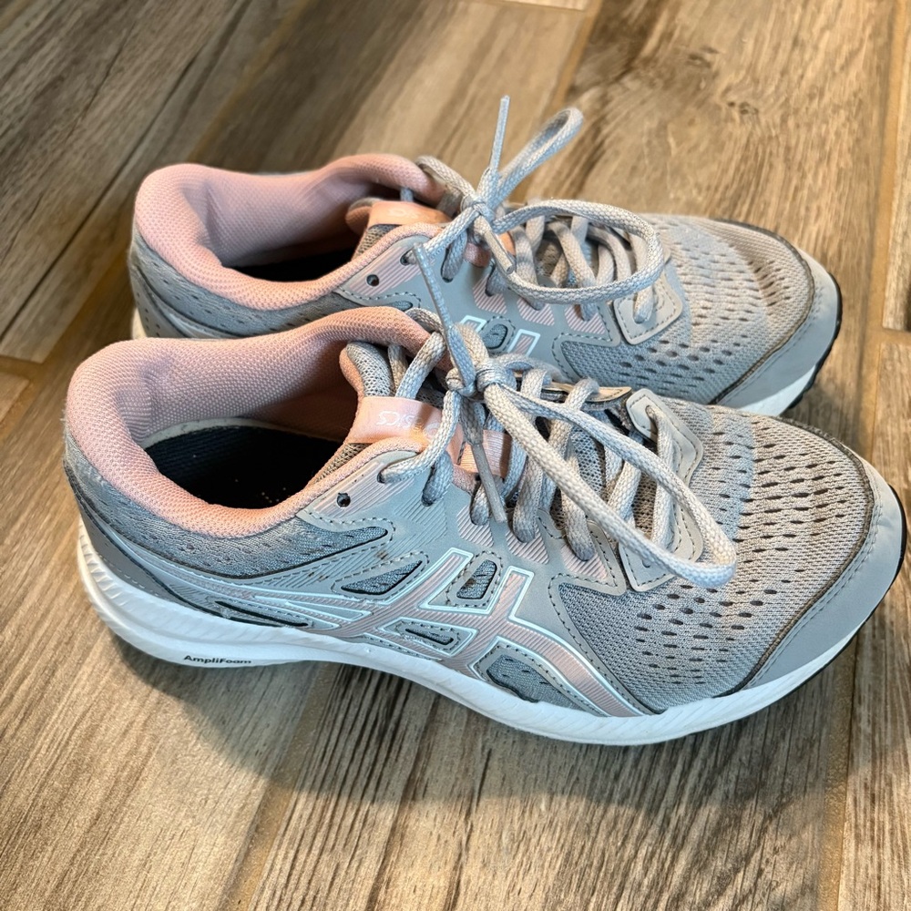 ASICS Women's Athletic Shoes in Gray and Pink